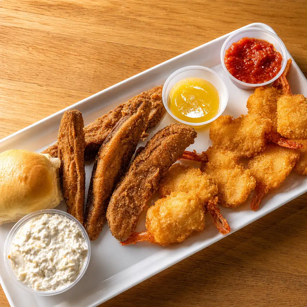 Breaded Shrimp.