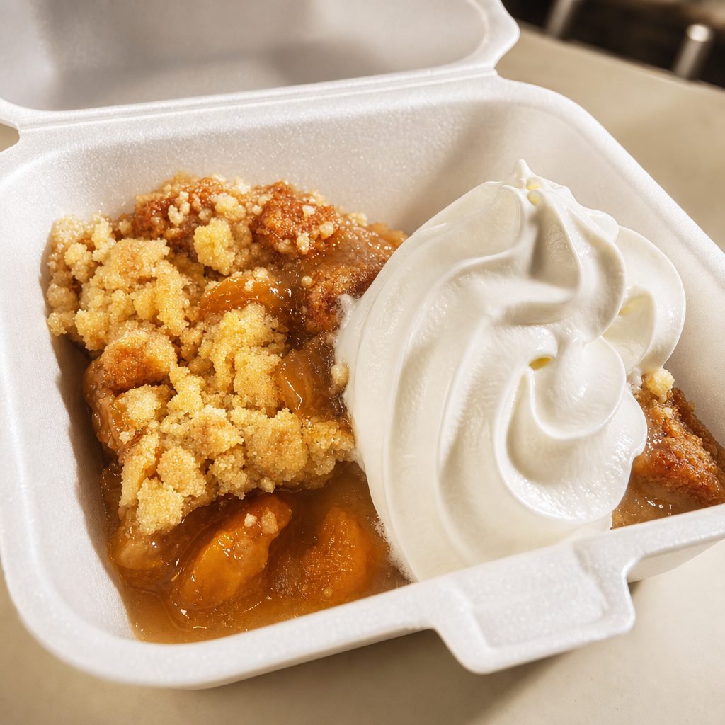 Peach Cobbler.