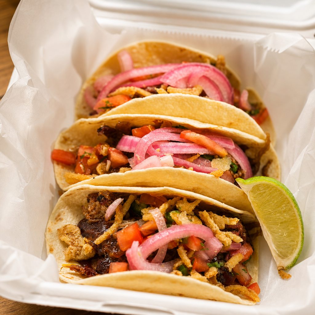 Pulled Pork Street Tacos.